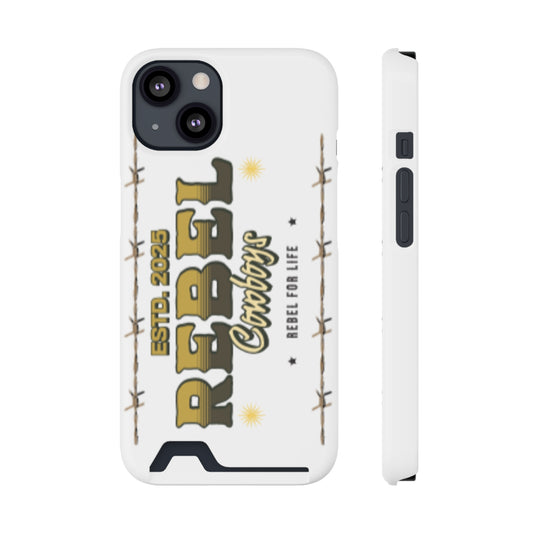 Rebel Cowboys Phone Case, Trendy Card Holder Cover for Western Lovers, Gift for Cowpoke Enthusiasts, Rebel For Life, Unique Tech Accessory