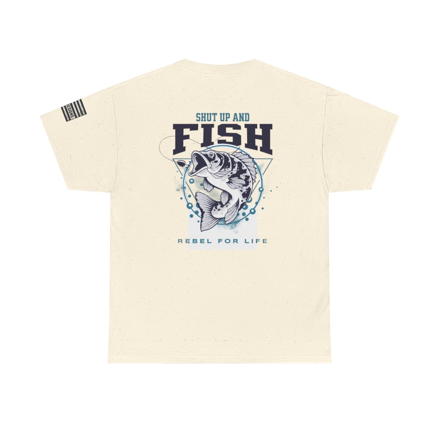 Cool Fisherman Tee, Fishing Shirt, Rebel for Life Tee, Outdoor Adventure Apparel, Casual Gift for Anglers