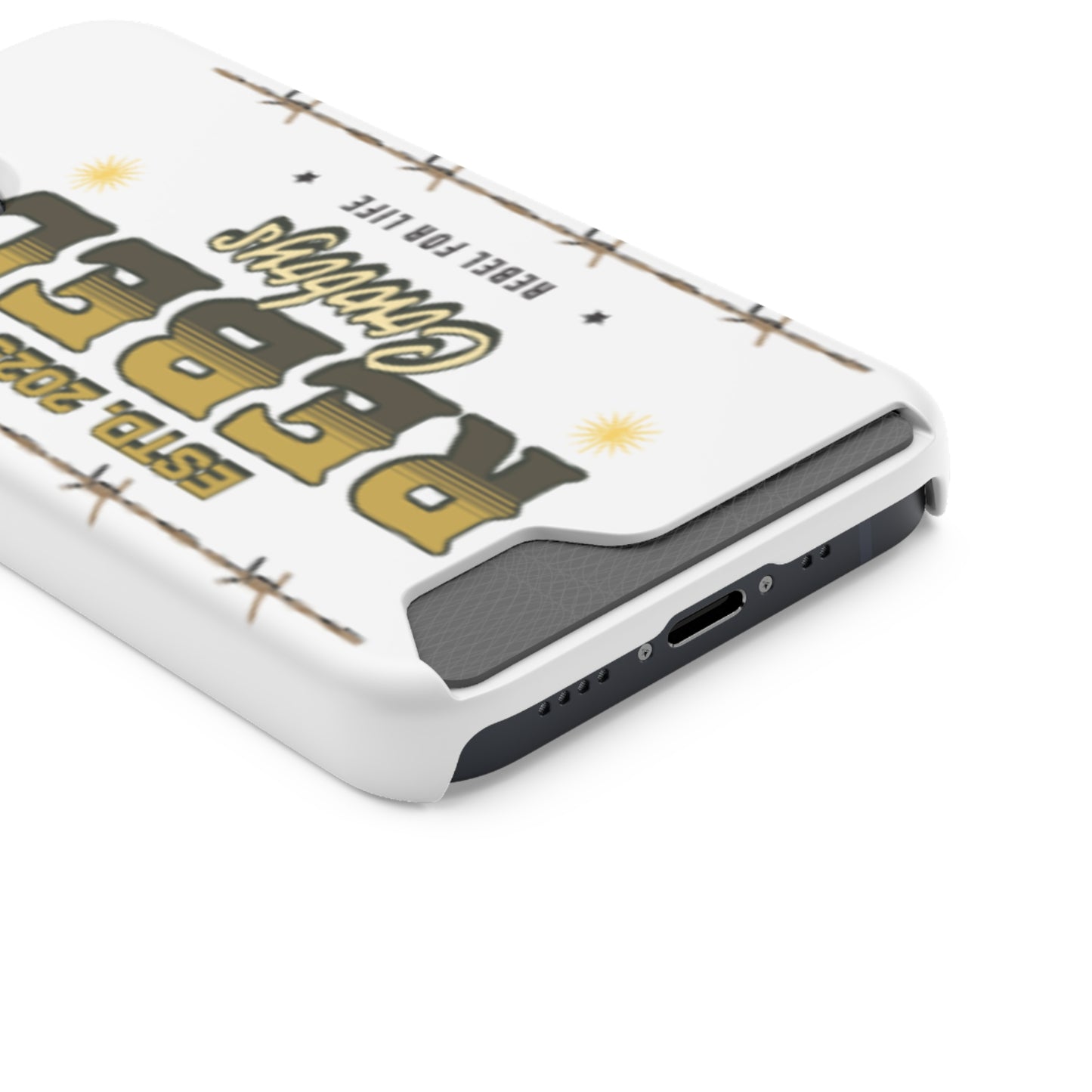 Rebel Cowboys Phone Case, Trendy Card Holder Cover for Western Lovers, Gift for Cowpoke Enthusiasts, Rebel For Life, Unique Tech Accessory