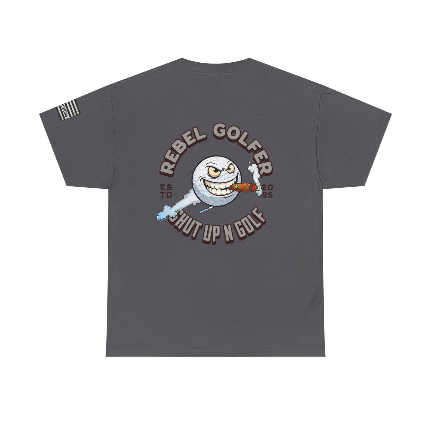 Rebel Golfer Unisex Heavy Cotton Tee - Fun Golf Shirt for Enthusiasts, Perfect Gift for Golf Lovers, Sportswear, Casual Tee, Golfing Apparel