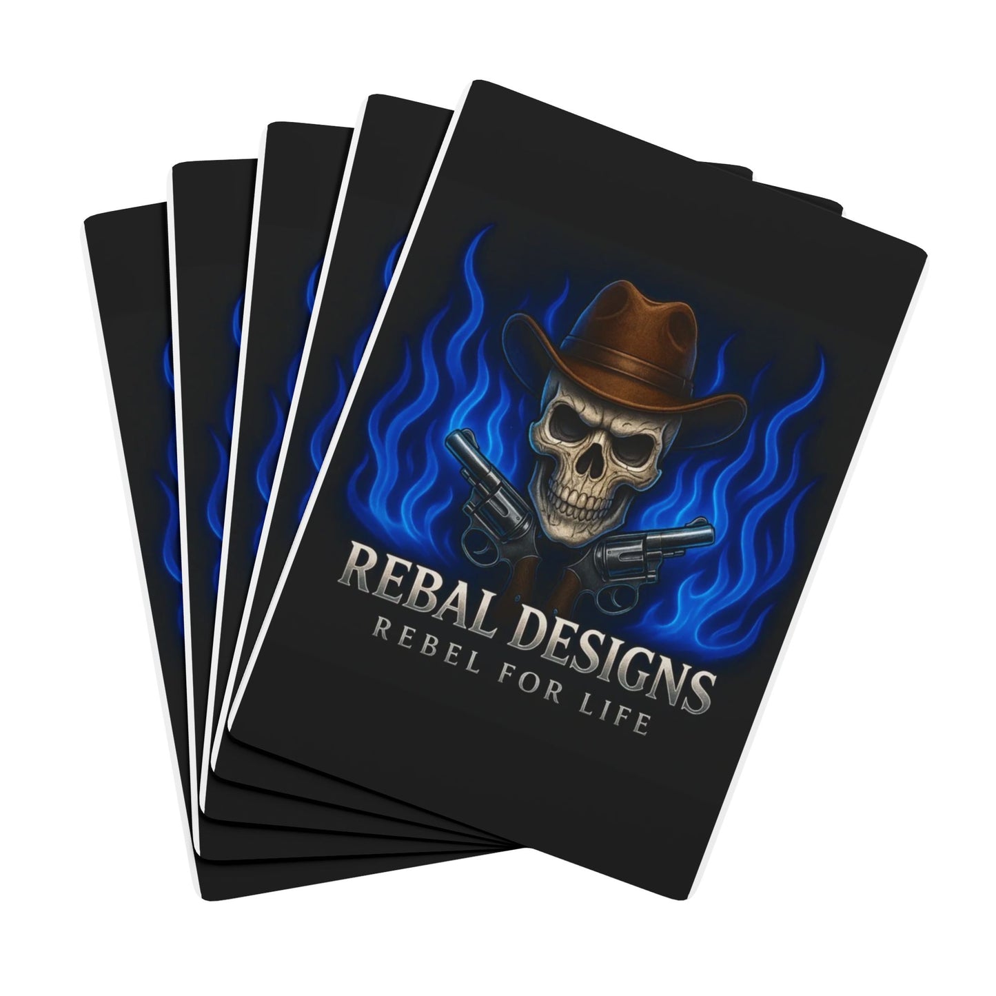 Poker Themed Playing Cards Set, Unique Gift for Card Players, Game Night Essential, Halloween Decor, Rebel Designs Cards