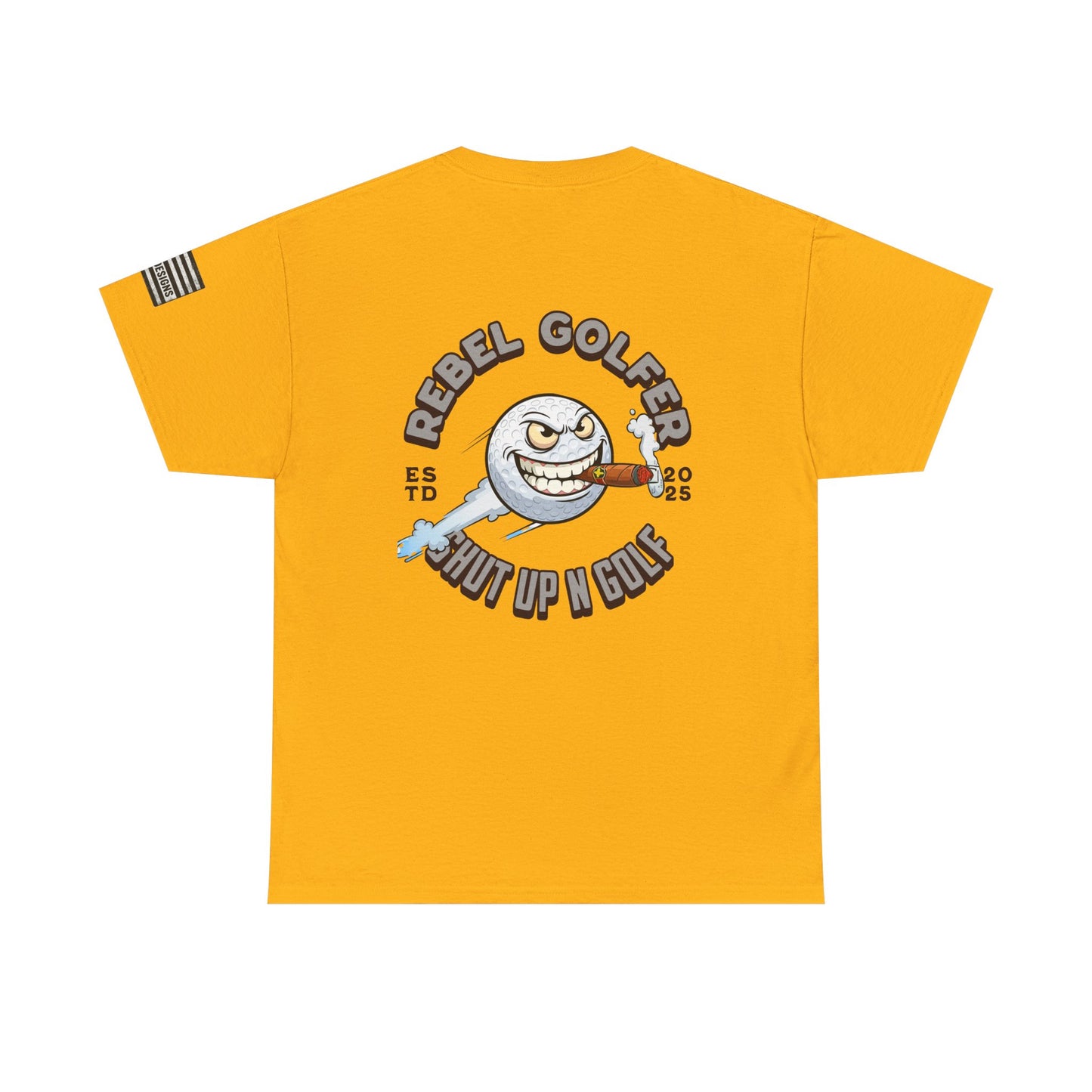 Rebel Golfer Unisex Heavy Cotton Tee - Fun Golf Shirt for Enthusiasts, Perfect Gift for Golf Lovers, Sportswear, Casual Tee, Golfing Apparel