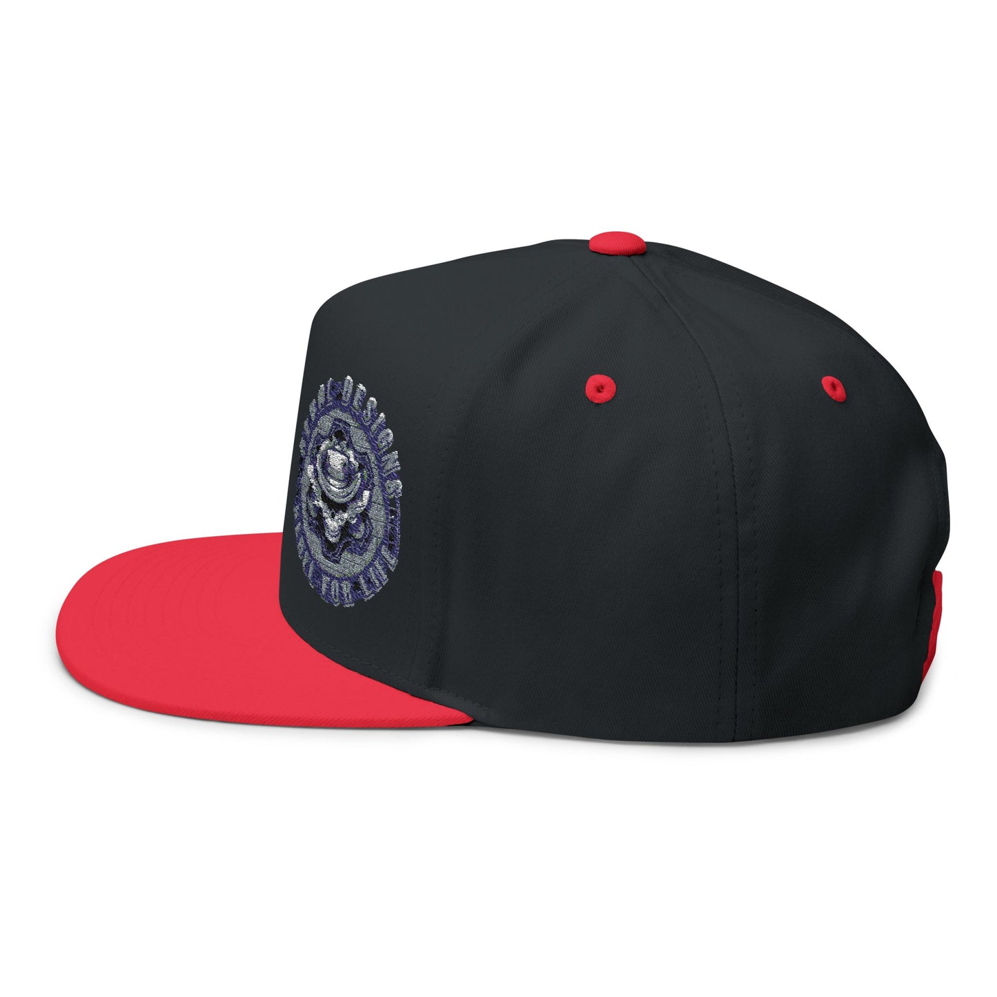 Embroidered Flat Bill Cap - Stylish Headwear for Trendsetters, Casual Wear, Gifts for Him, Street Style