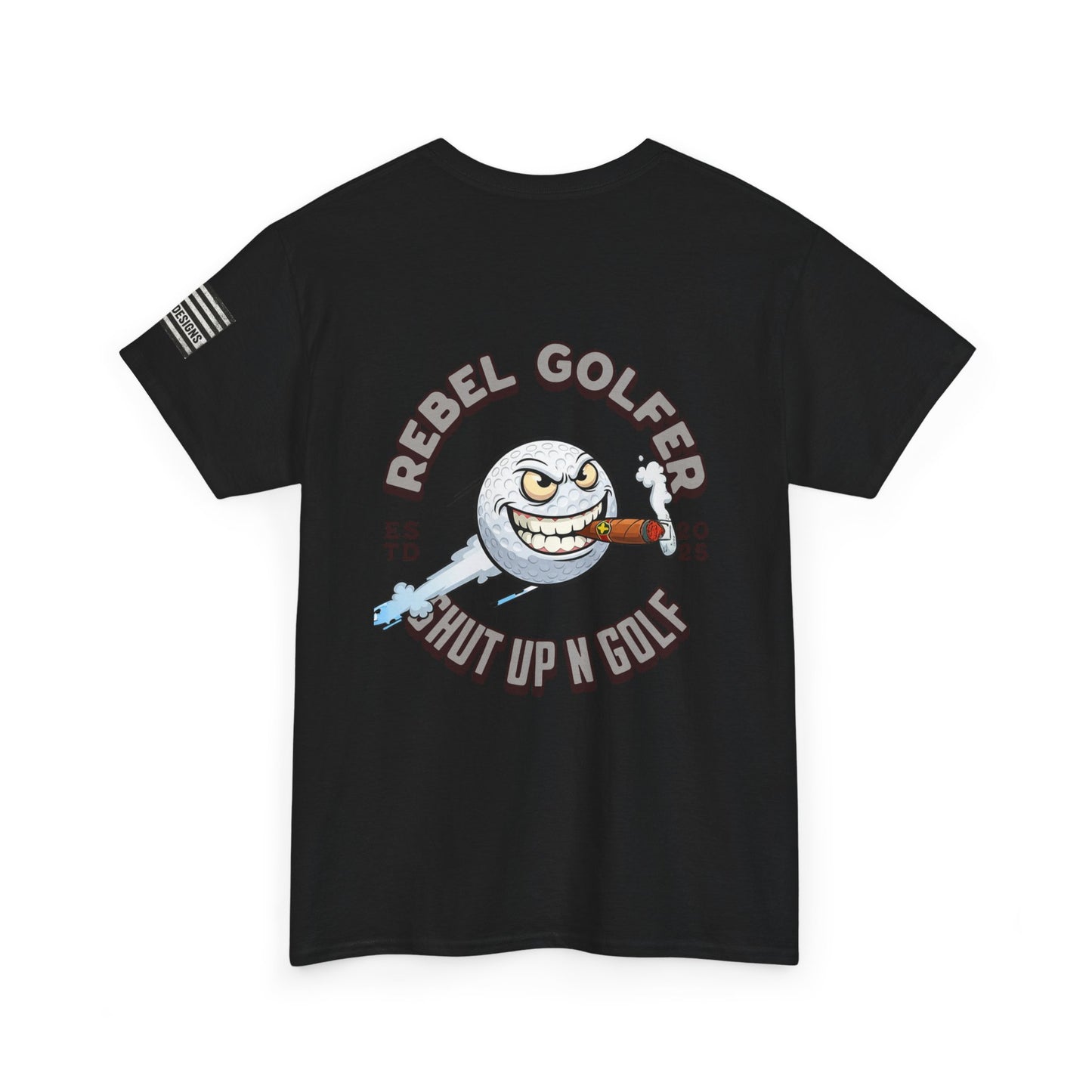 Rebel Golfer Unisex Heavy Cotton Tee - Fun Golf Shirt for Enthusiasts, Perfect Gift for Golf Lovers, Sportswear, Casual Tee, Golfing Apparel