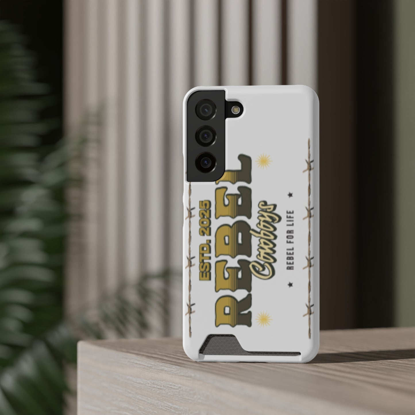 Rebel Cowboys Phone Case, Trendy Card Holder Cover for Western Lovers, Gift for Cowpoke Enthusiasts, Rebel For Life, Unique Tech Accessory