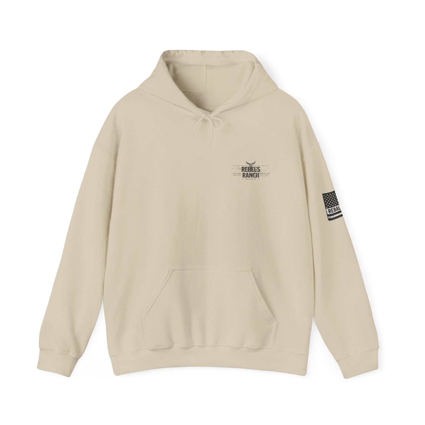 Rebels Ranch Hooded Sweatshirt | Cozy Casual Wear, Unisex Gift for Outdoorsy Friends, Perfect for Events and Relaxation