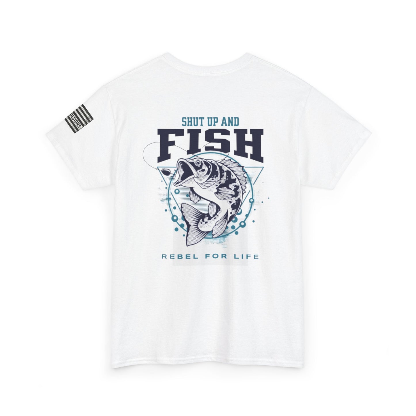 Cool Fisherman Tee, Fishing Shirt, Rebel for Life Tee, Outdoor Adventure Apparel, Casual Gift for Anglers