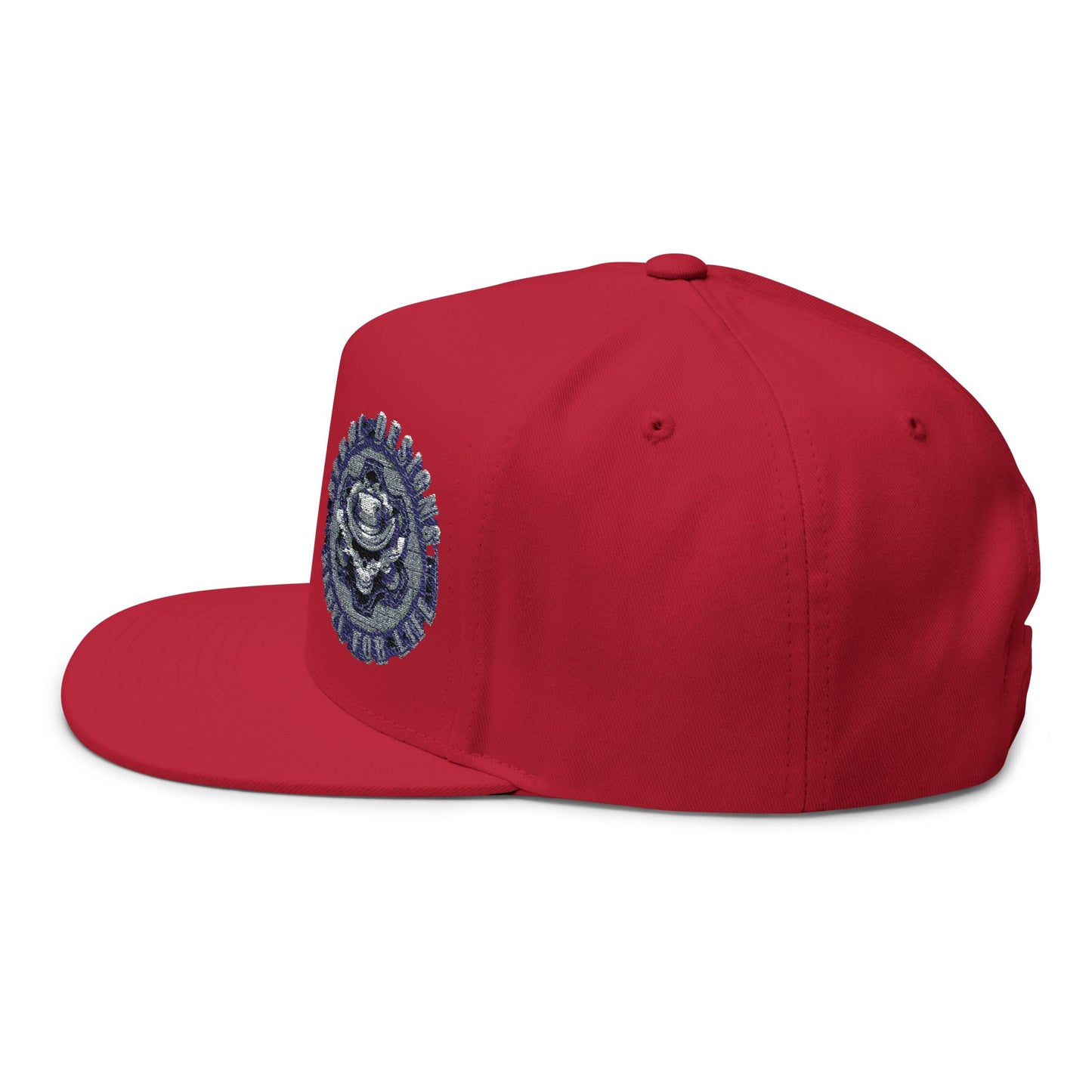 Embroidered Flat Bill Cap - Stylish Headwear for Trendsetters, Casual Wear, Gifts for Him, Street Style