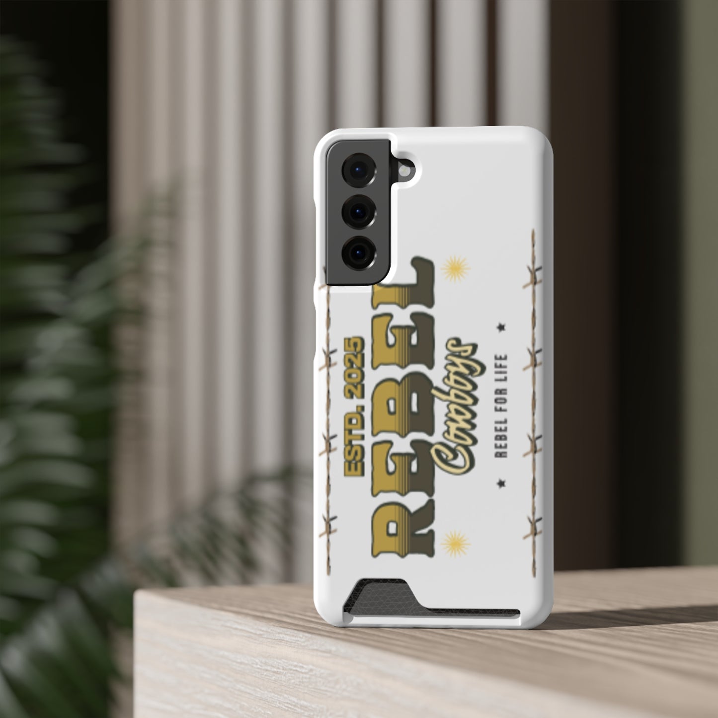 Rebel Cowboys Phone Case, Trendy Card Holder Cover for Western Lovers, Gift for Cowpoke Enthusiasts, Rebel For Life, Unique Tech Accessory