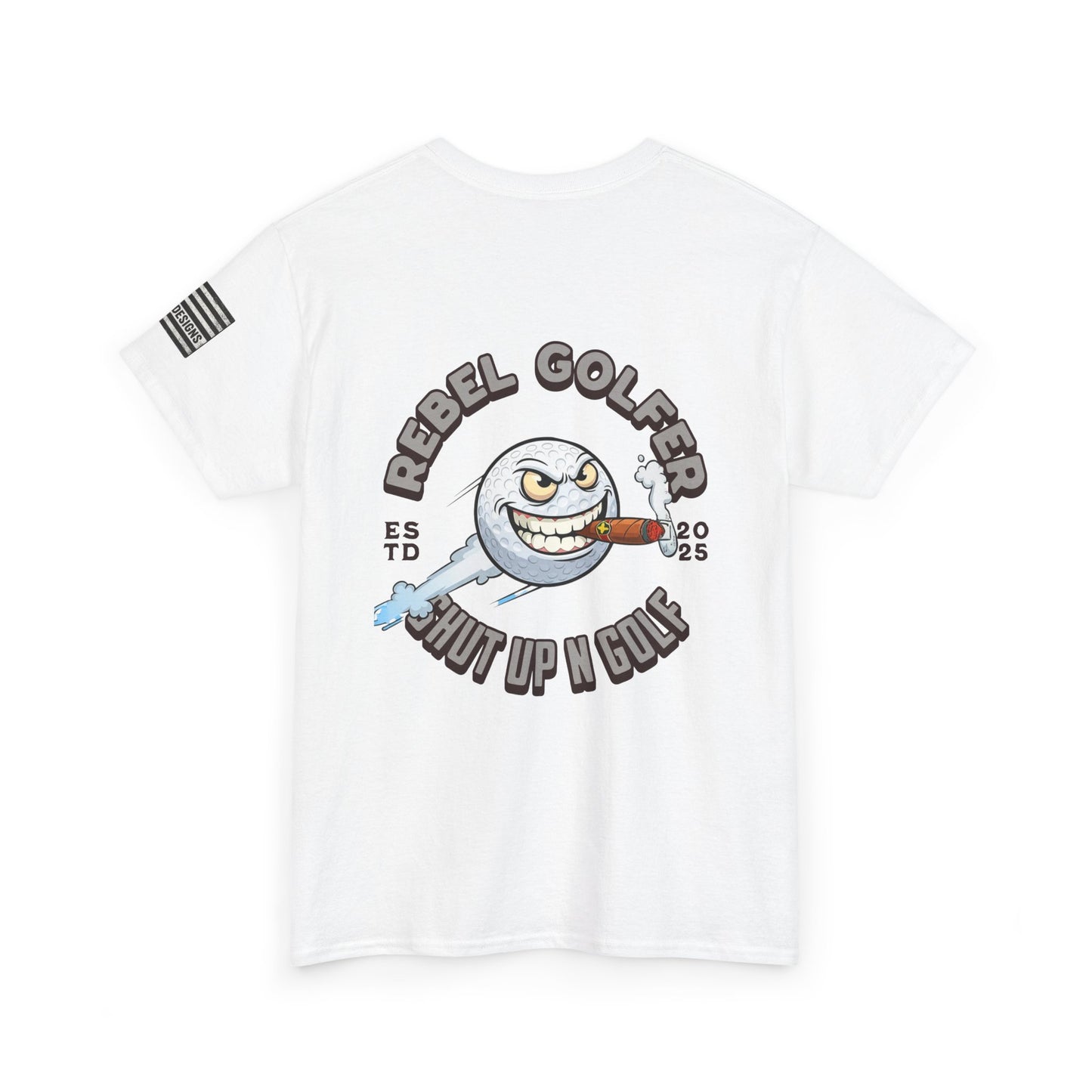 Rebel Golfer Unisex Heavy Cotton Tee - Fun Golf Shirt for Enthusiasts, Perfect Gift for Golf Lovers, Sportswear, Casual Tee, Golfing Apparel