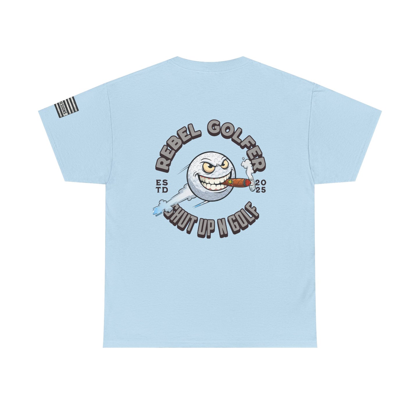 Rebel Golfer Unisex Heavy Cotton Tee - Fun Golf Shirt for Enthusiasts, Perfect Gift for Golf Lovers, Sportswear, Casual Tee, Golfing Apparel