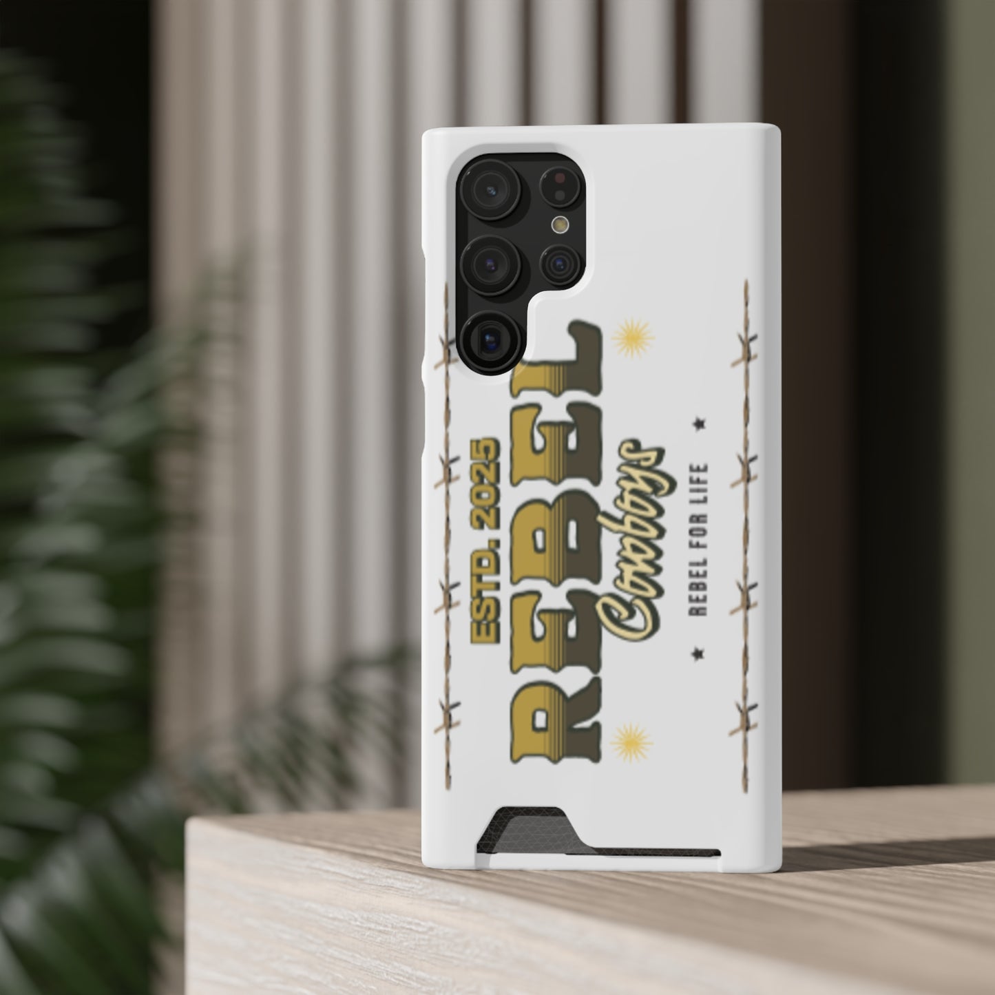 Rebel Cowboys Phone Case, Trendy Card Holder Cover for Western Lovers, Gift for Cowpoke Enthusiasts, Rebel For Life, Unique Tech Accessory