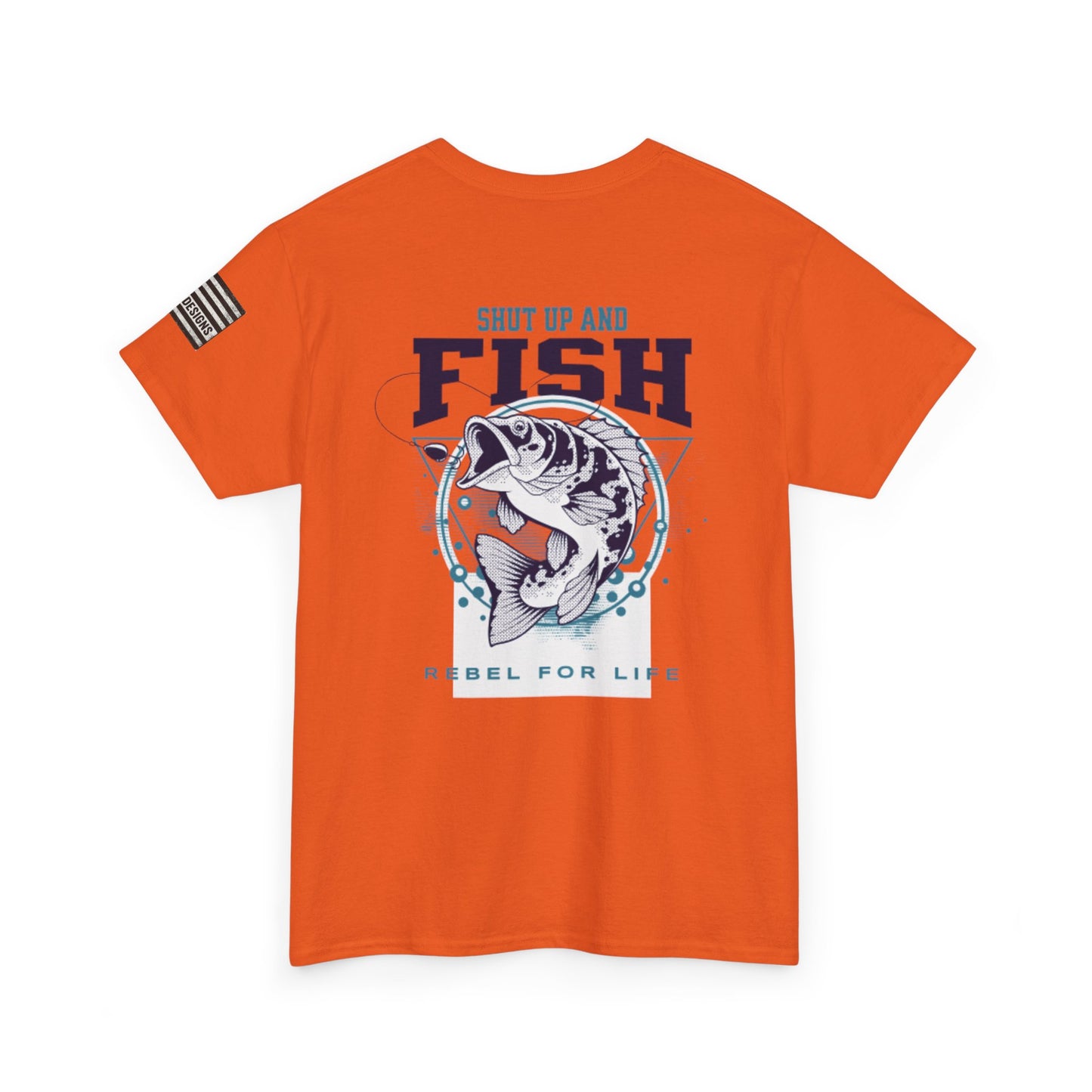 Cool Fisherman Tee, Fishing Shirt, Rebel for Life Tee, Outdoor Adventure Apparel, Casual Gift for Anglers