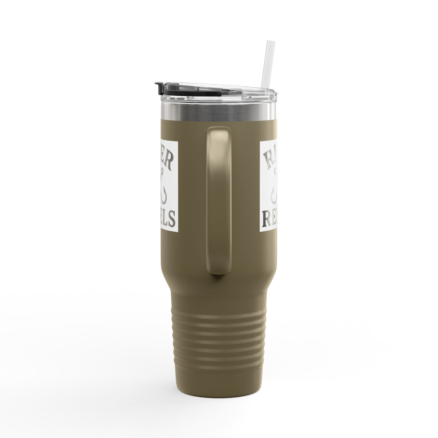 Insulated Travel Mug, 40oz - Perfect for Adventurers, Camping, Personalized Gift, Road Trips, Festivals, River Rebels Theme