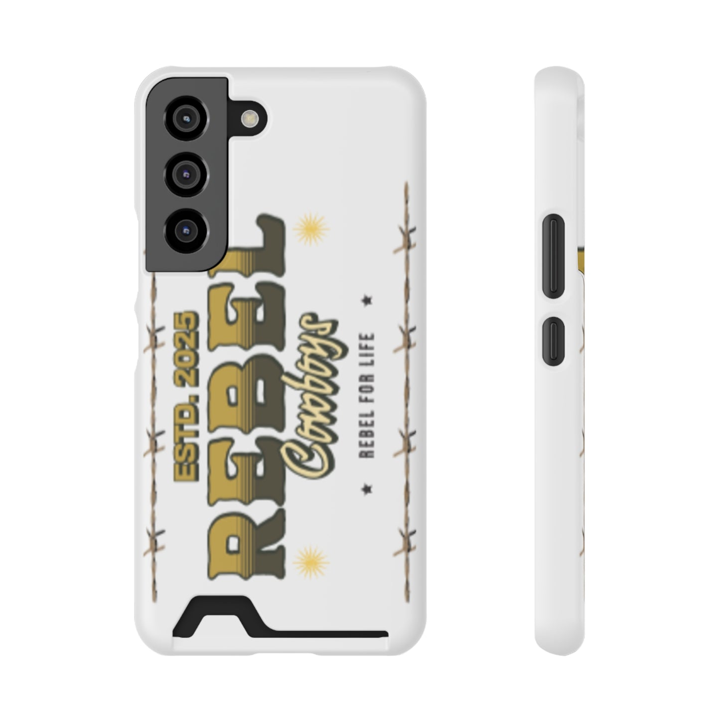 Rebel Cowboys Phone Case, Trendy Card Holder Cover for Western Lovers, Gift for Cowpoke Enthusiasts, Rebel For Life, Unique Tech Accessory