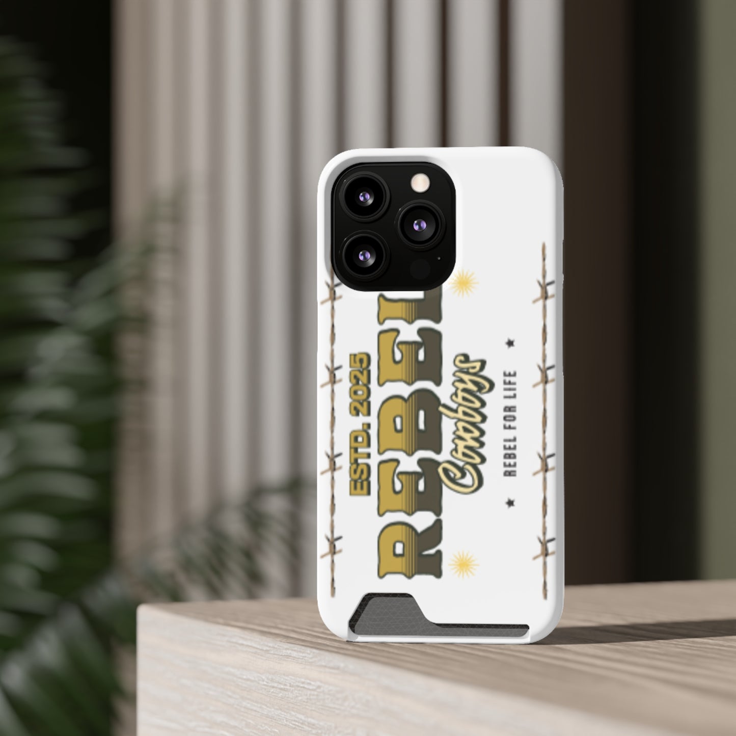 Rebel Cowboys Phone Case, Trendy Card Holder Cover for Western Lovers, Gift for Cowpoke Enthusiasts, Rebel For Life, Unique Tech Accessory