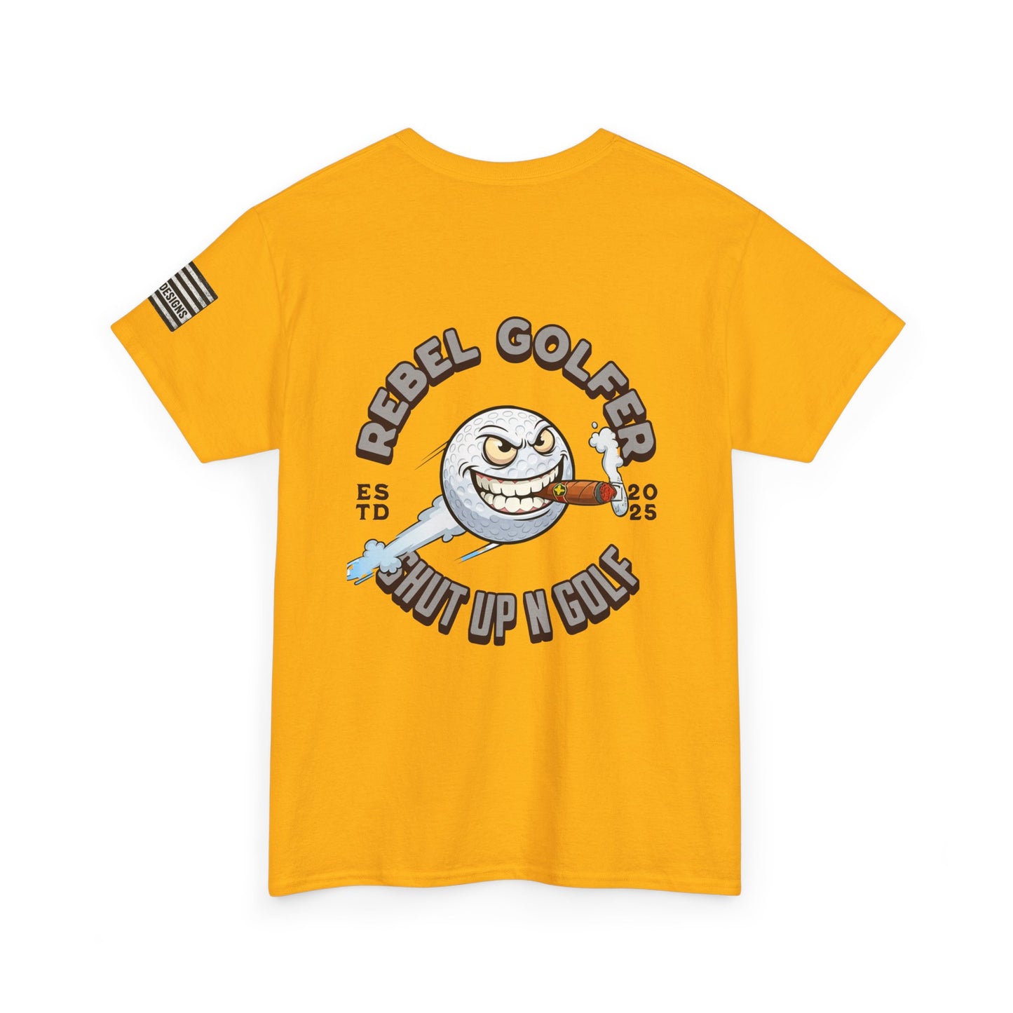 Rebel Golfer Unisex Heavy Cotton Tee - Fun Golf Shirt for Enthusiasts, Perfect Gift for Golf Lovers, Sportswear, Casual Tee, Golfing Apparel