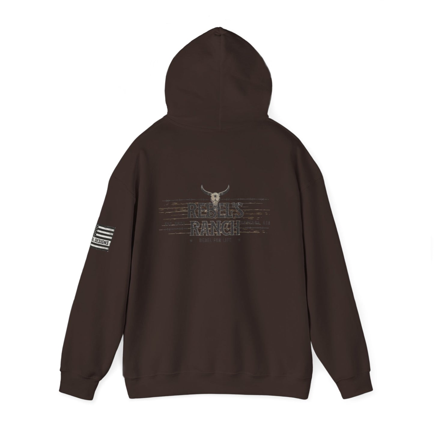 Rebels Ranch Hooded Sweatshirt | Cozy Casual Wear, Unisex Gift for Outdoorsy Friends, Perfect for Events and Relaxation