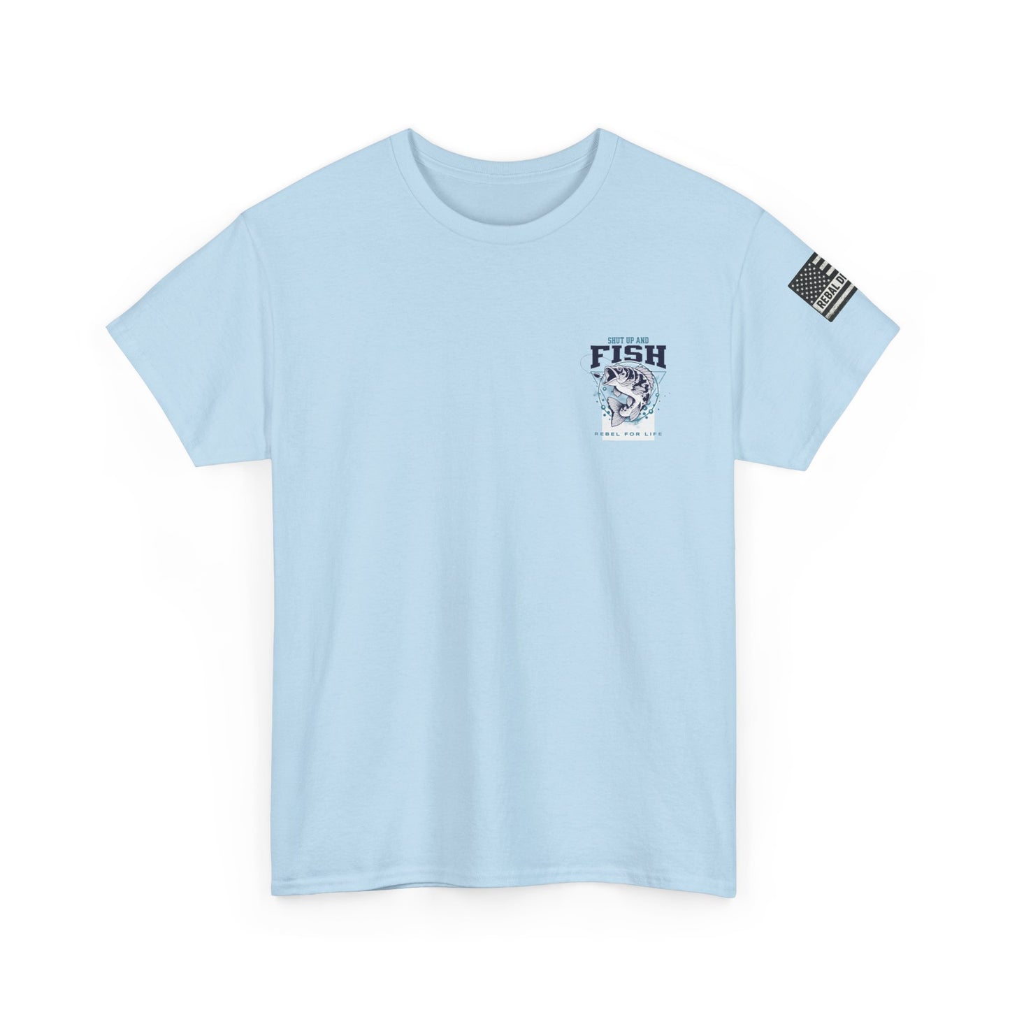 Cool Fisherman Tee, Fishing Shirt, Rebel for Life Tee, Outdoor Adventure Apparel, Casual Gift for Anglers