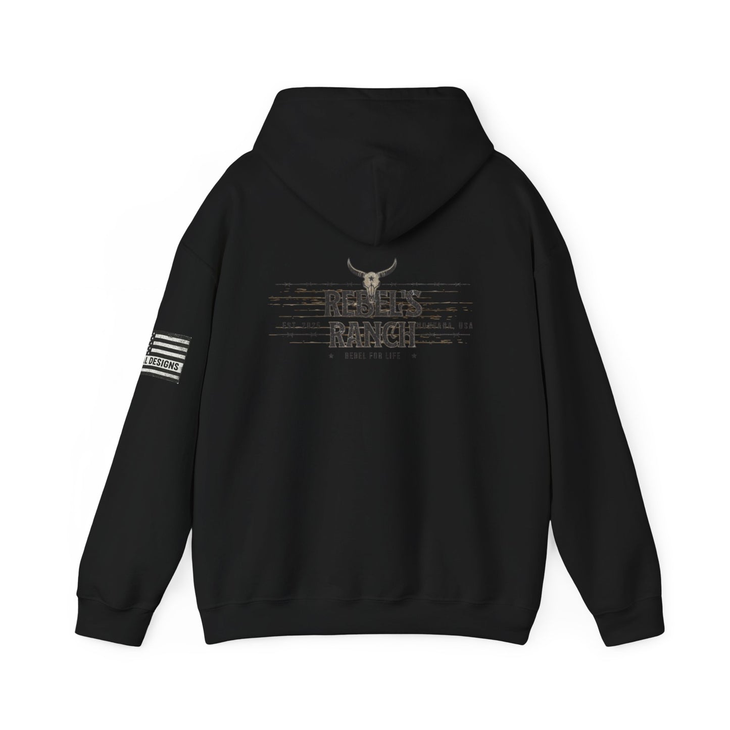 Rebels Ranch Hooded Sweatshirt | Cozy Casual Wear, Unisex Gift for Outdoorsy Friends, Perfect for Events and Relaxation