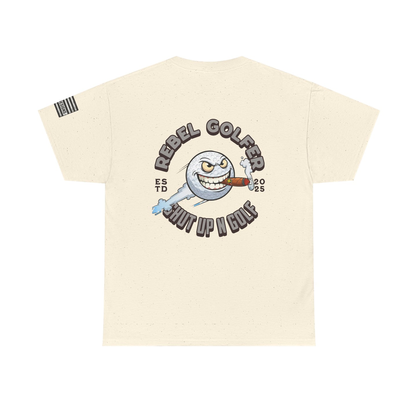Rebel Golfer Unisex Heavy Cotton Tee - Fun Golf Shirt for Enthusiasts, Perfect Gift for Golf Lovers, Sportswear, Casual Tee, Golfing Apparel