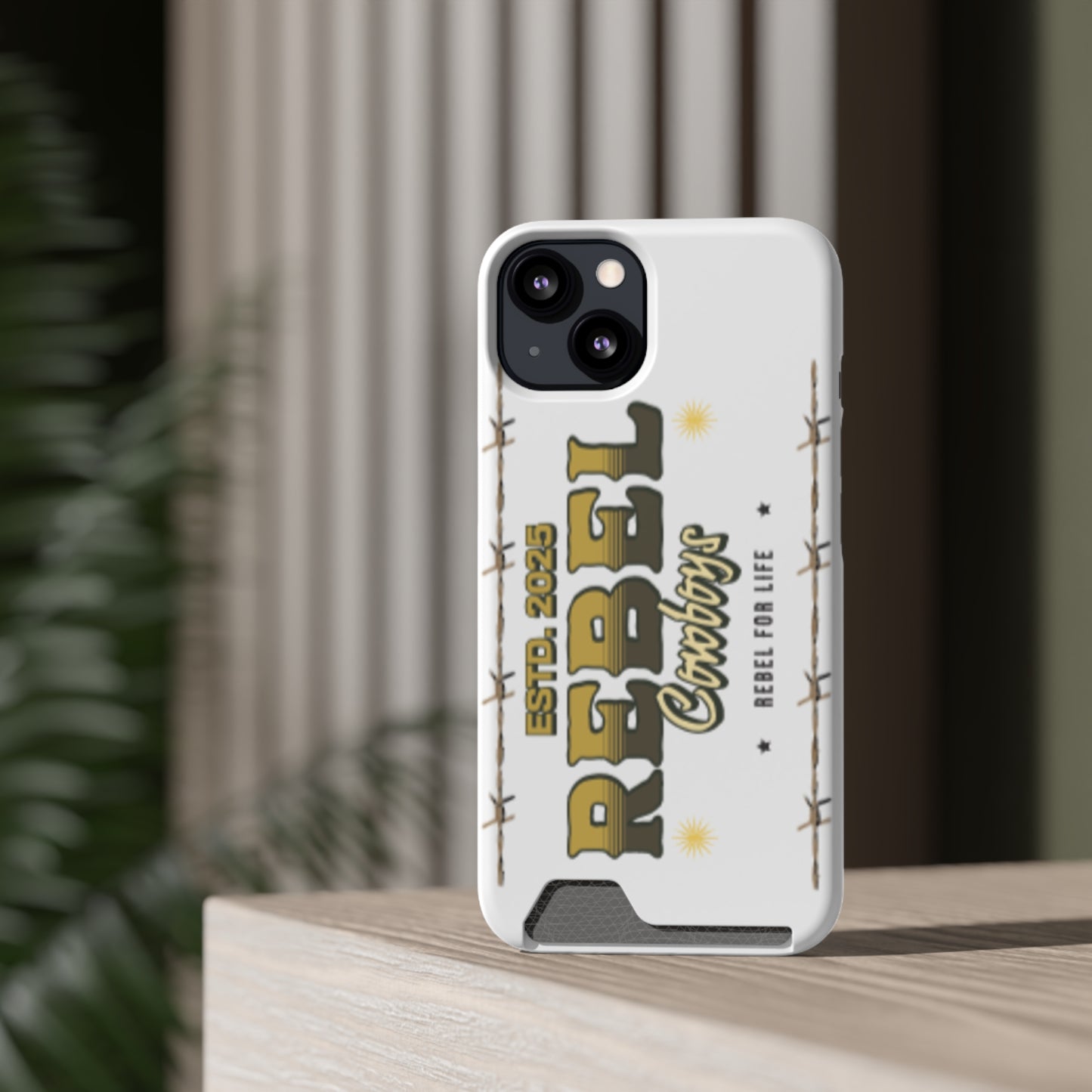 Rebel Cowboys Phone Case, Trendy Card Holder Cover for Western Lovers, Gift for Cowpoke Enthusiasts, Rebel For Life, Unique Tech Accessory