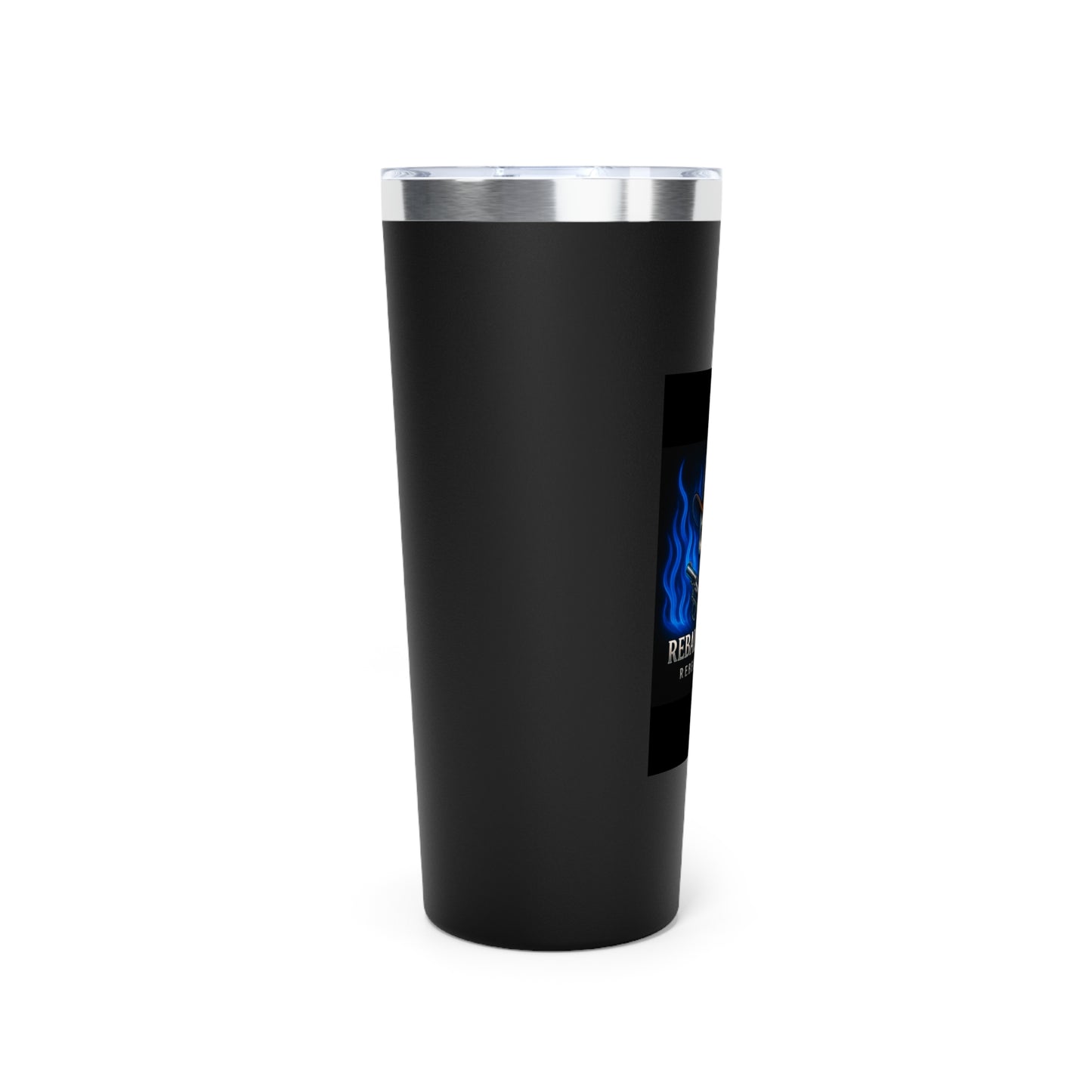 Rebel Life Coffee Tumbler, 22oz Skull Insulated Mug, Perfect for Outdoors, Camping, Gifts for Him, Birthday, Unique Tumbler
