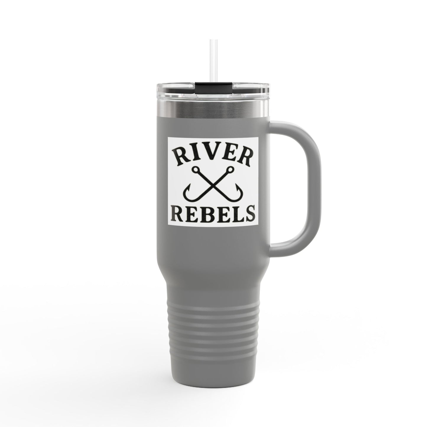 Insulated Travel Mug, 40oz - Perfect for Adventurers, Camping, Personalized Gift, Road Trips, Festivals, River Rebels Theme
