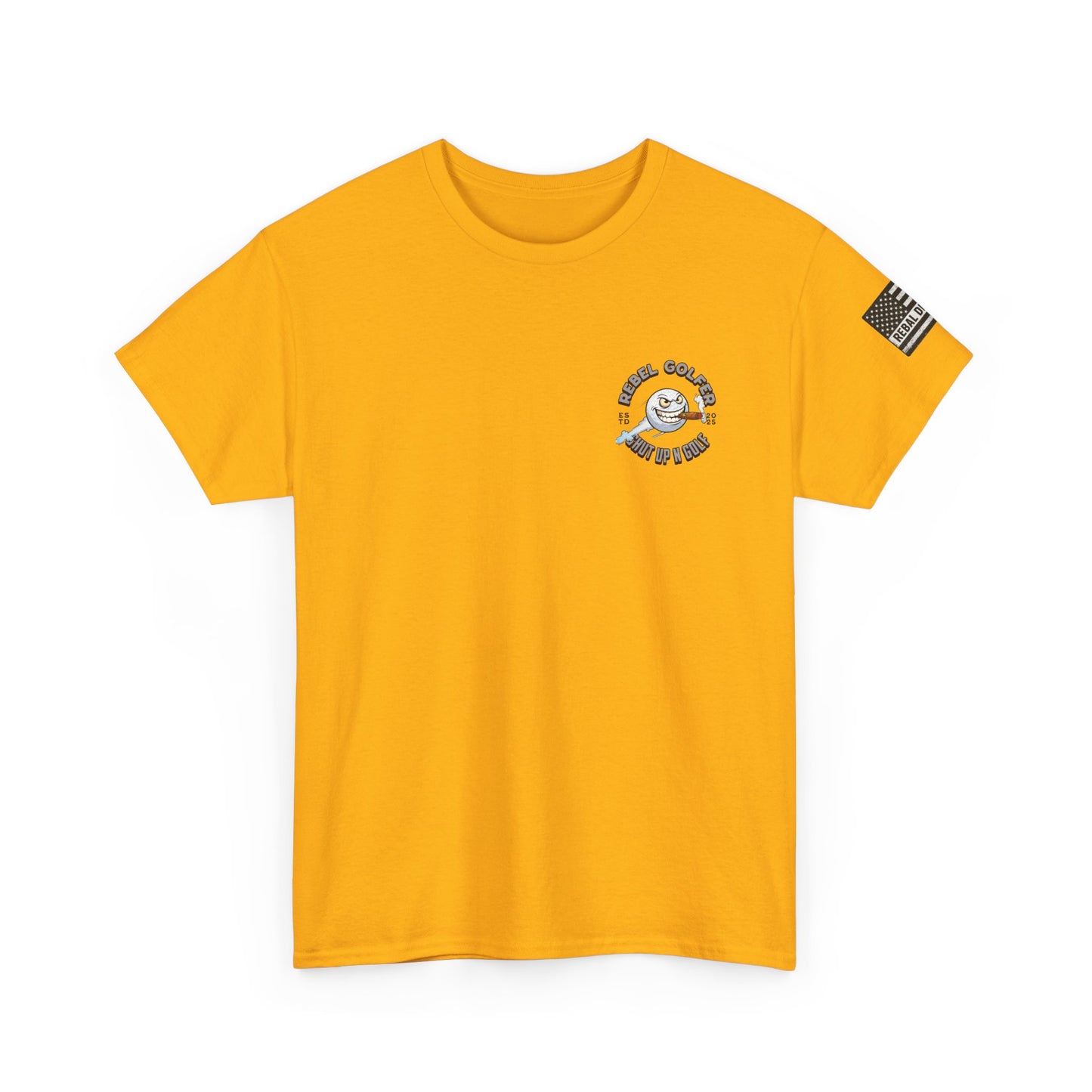 Rebel Golfer Unisex Heavy Cotton Tee - Fun Golf Shirt for Enthusiasts, Perfect Gift for Golf Lovers, Sportswear, Casual Tee, Golfing Apparel