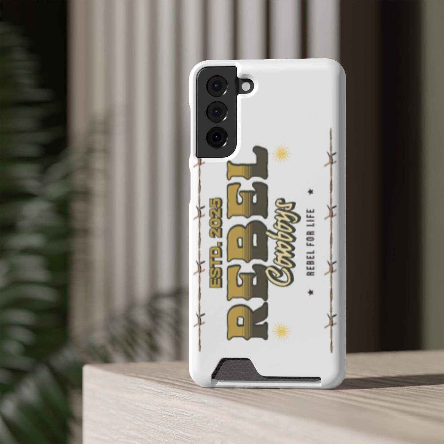Rebel Cowboys Phone Case, Trendy Card Holder Cover for Western Lovers, Gift for Cowpoke Enthusiasts, Rebel For Life, Unique Tech Accessory