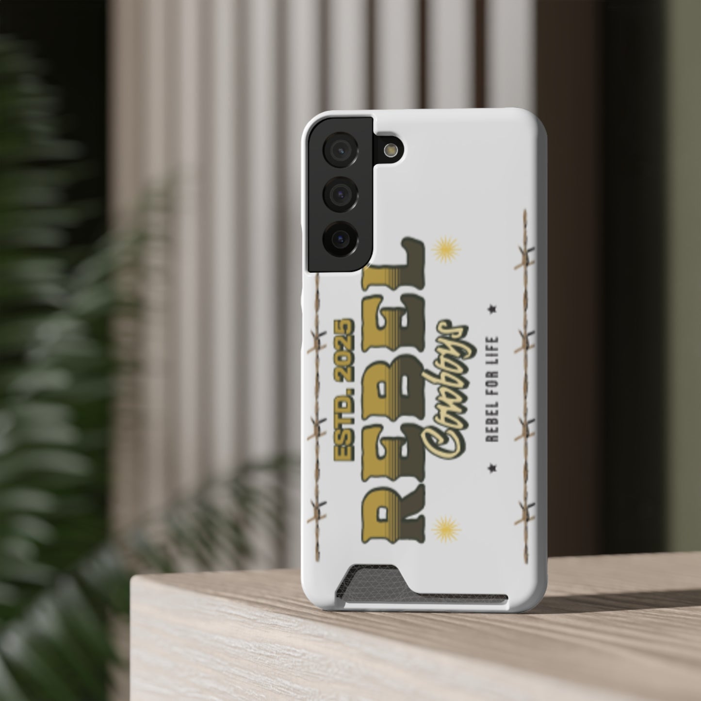 Rebel Cowboys Phone Case, Trendy Card Holder Cover for Western Lovers, Gift for Cowpoke Enthusiasts, Rebel For Life, Unique Tech Accessory