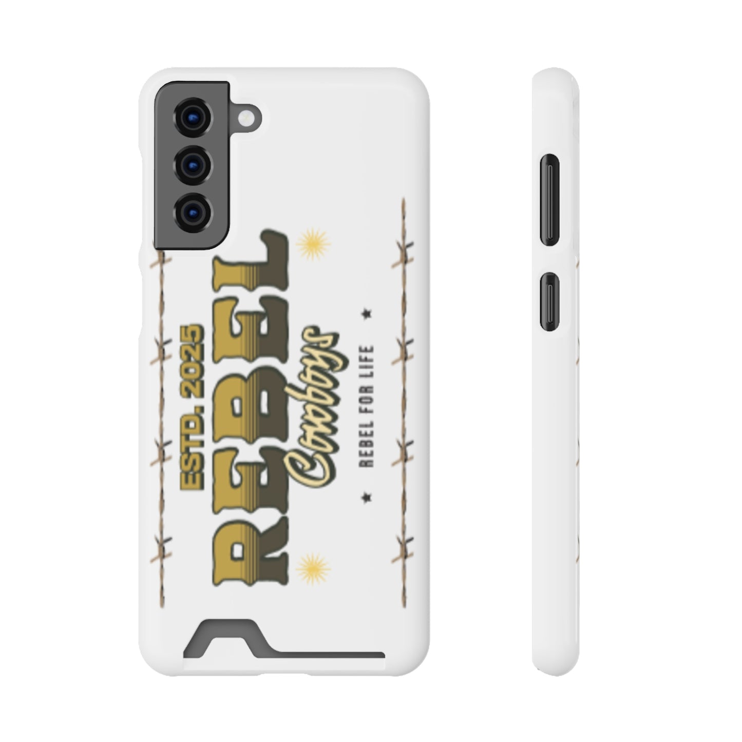 Rebel Cowboys Phone Case, Trendy Card Holder Cover for Western Lovers, Gift for Cowpoke Enthusiasts, Rebel For Life, Unique Tech Accessory