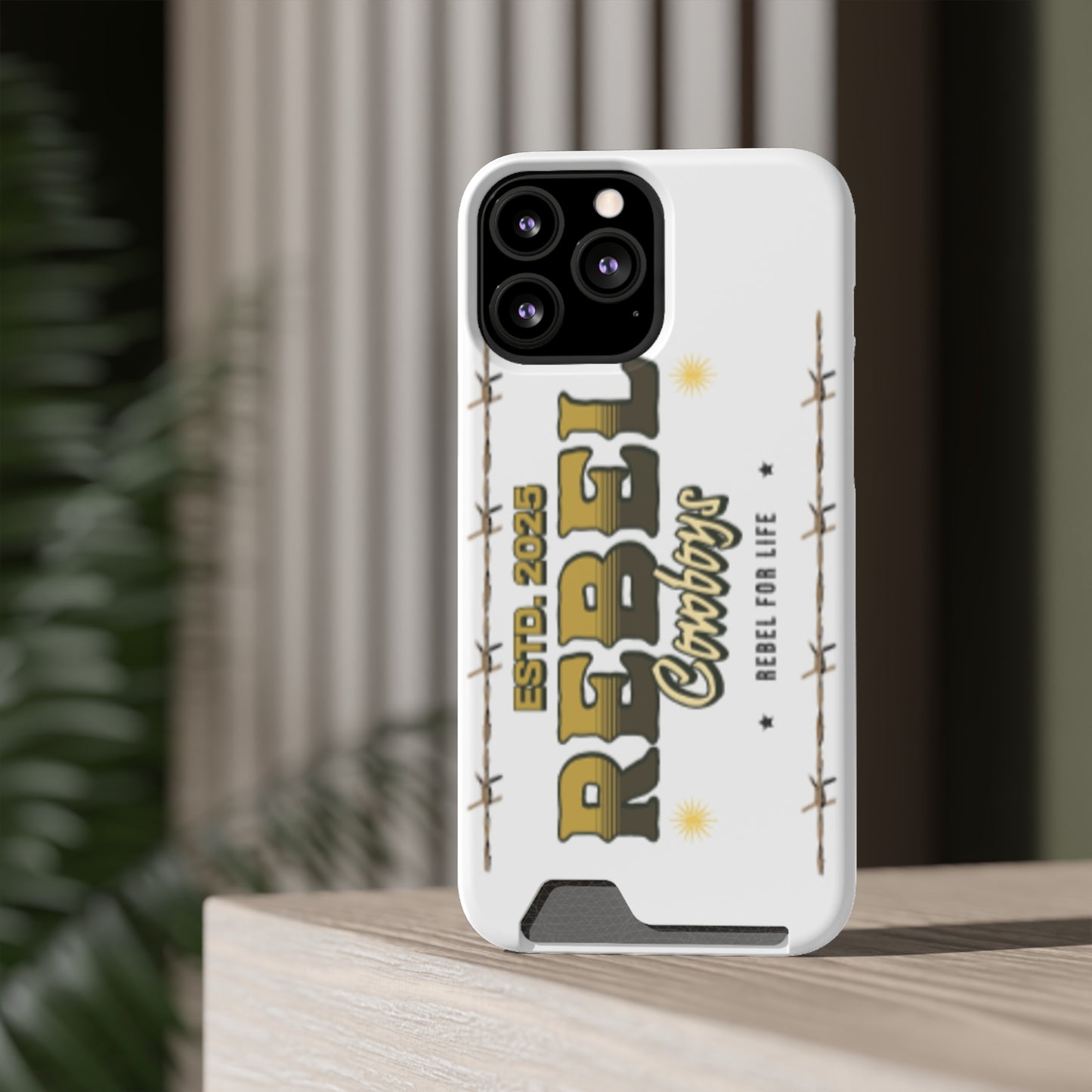 Rebel Cowboys Phone Case, Trendy Card Holder Cover for Western Lovers, Gift for Cowpoke Enthusiasts, Rebel For Life, Unique Tech Accessory