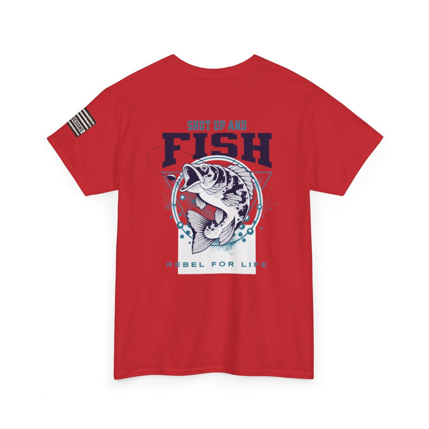 Cool Fisherman Tee, Fishing Shirt, Rebel for Life Tee, Outdoor Adventure Apparel, Casual Gift for Anglers