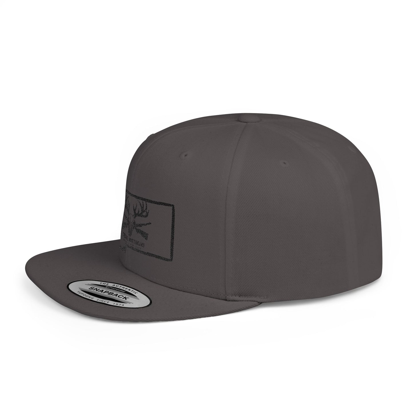 Montana Deer Snapback Hat | Flat Bill Cap, Outdoor Gear, Hunting Apparel, Gift for Him, Road Trip Accessory