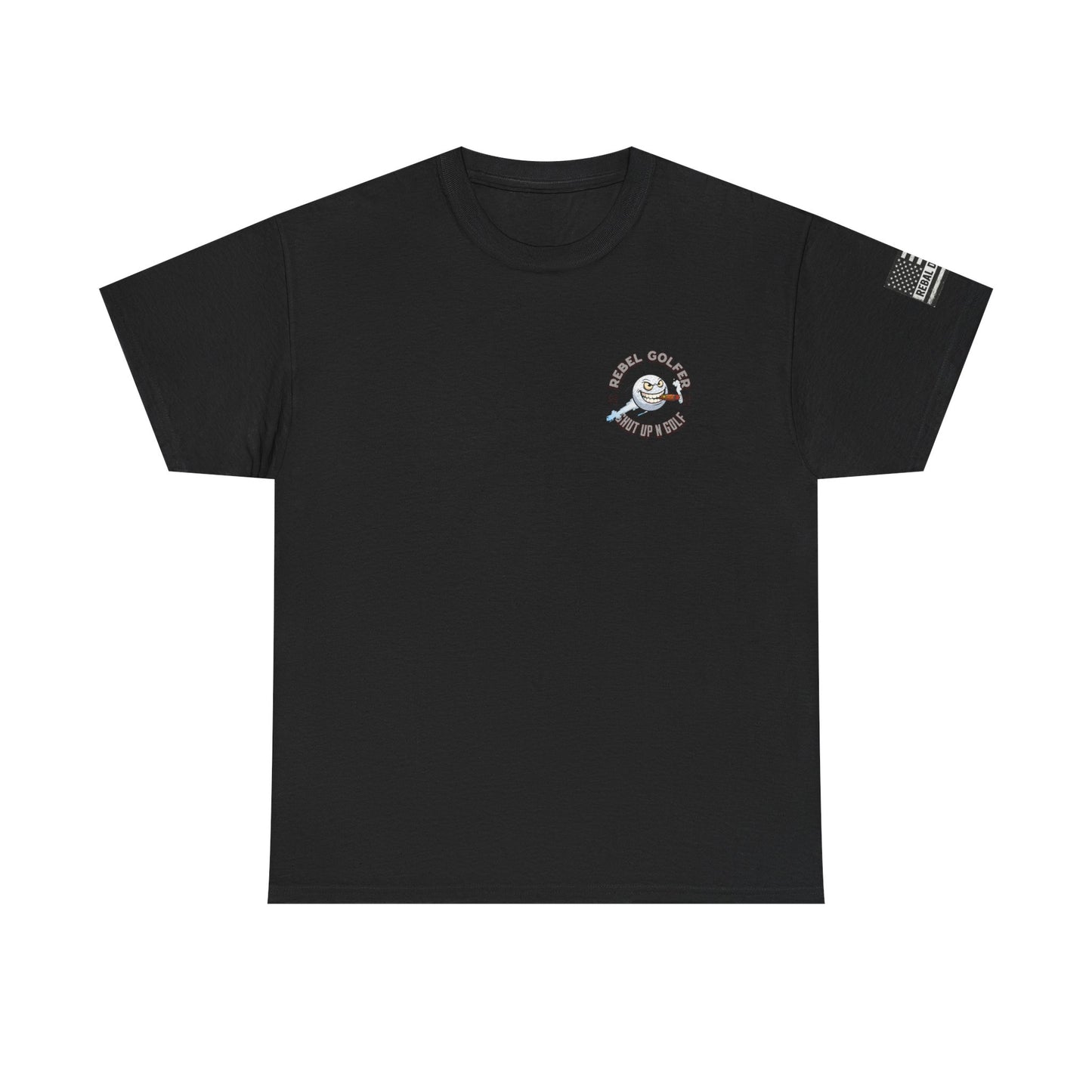 Rebel Golfer Unisex Heavy Cotton Tee - Fun Golf Shirt for Enthusiasts, Perfect Gift for Golf Lovers, Sportswear, Casual Tee, Golfing Apparel