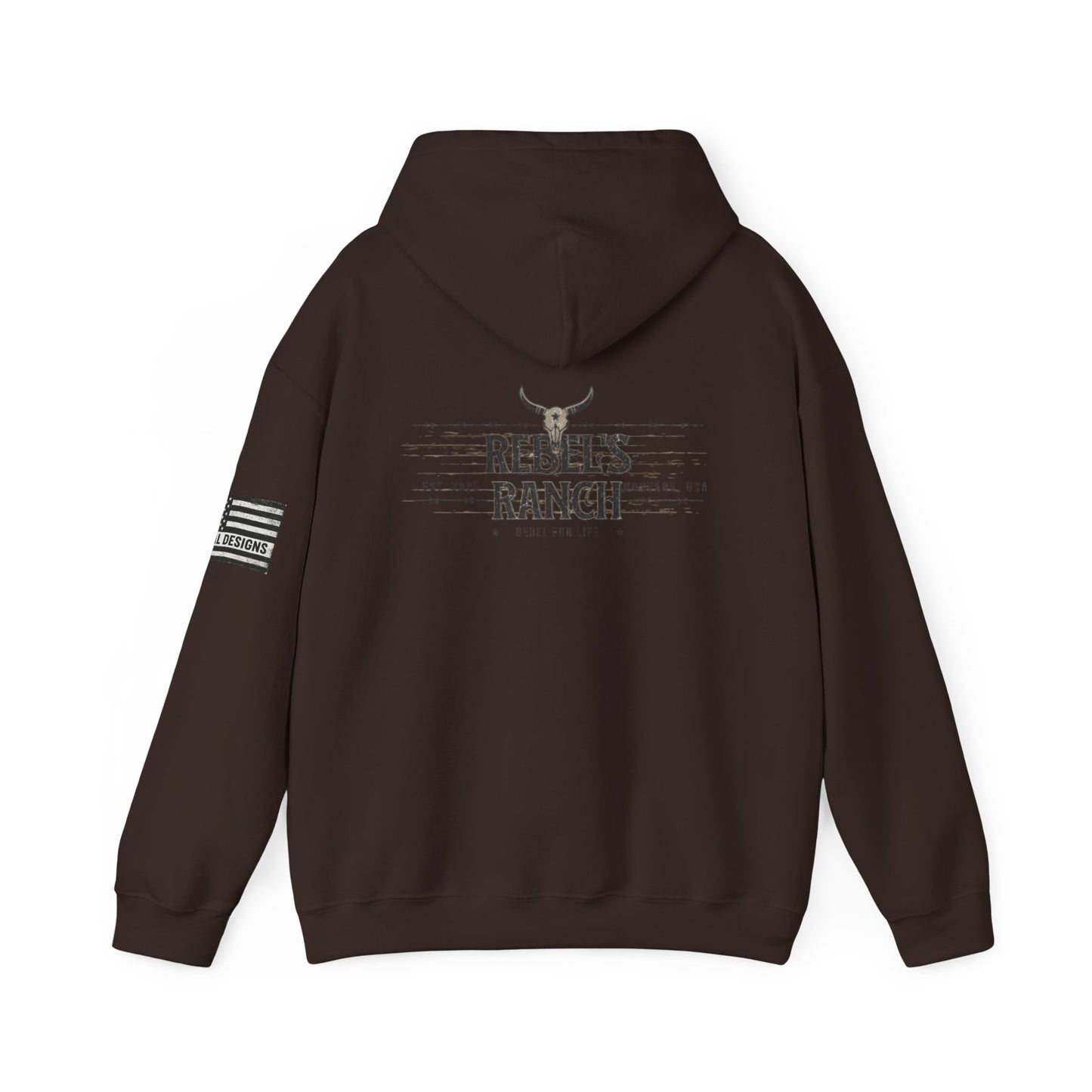 Rebels Ranch Hooded Sweatshirt | Cozy Casual Wear, Unisex Gift for Outdoorsy Friends, Perfect for Events and Relaxation